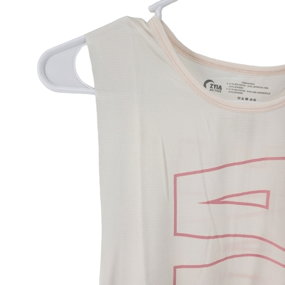 COPY - Zyia Women's Light Pink Athlete Tank - Picture 4 of 9